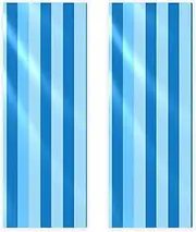 Hand Towels for Bathroom,Gym Towels for Working Out,Sports Towel,Blue and White Stripe,2-Pc