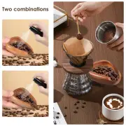 Coffee Dosing Cup Set with Espresso Coffee Spritzer and Spoon Wood Coffee BQ