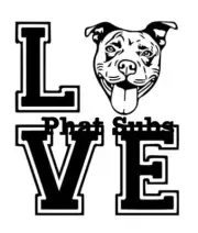 Sublimation Print Love Pit Bulls Ready to Press Heat Transfer
