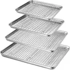 Wire Racks Baking Sheet with Cooling Rack Set Baking Tray Women