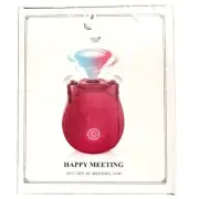 Happy Meeting Mini Rose Massager Sucking Motion Rechargeable 10 Modes