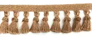Tassel Fringe Trim 3.5" for Drapery Curtains Upholstery Pillows/ Golden Copper