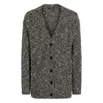 [Dolce & Gabbana] Dolce & Gabbana Marl-knit Cardigan M BLACK/WHITE