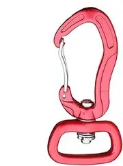 Rotating Locking Carabiner,Secure Thick Keychain Connector | Sturdy Wiregate Carabiners, Stable Lightweight Aluminum Carabiners for Hammock, Camping