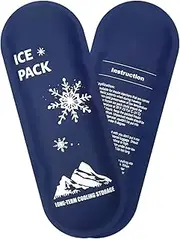 Medicine Ice Pack, Reusable Gel Ice Cooler Pouch, Cold Pack | Portable Small Gel Pouch with Soft Flexible Design, Reusable Ice Pack for Travel Bag, Medical Emergencies, Work or Home Use