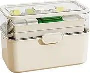 Medicine Storage Box - Portable Medicine Storage Booths | Removable Medicine Storage Containers Family Medicine Box Bins with Handle for Viag