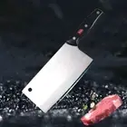 Handmade Cleaver Knife Forged Steel Full Tang ABS Handle Chef Butcher Slicing L