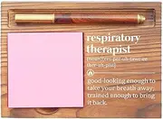 Respiratory Therapist Desk Organizer, Inspirational Sticky Note Holder, Good-Looking Enough to Take Your Breath Away, Gifts for Respiratory Therapists and Healthcare Workers EDP137