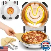 NutriChef Electric Pizza Oven | 12 Inch Countertop Pizza Maker with Temperatu
