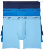 Calvin Klein Men's microfiber stretch 3-pack Boxer Brief Medium