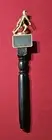 Baseball Tap Handle Vintage Gold Metal 15" W/ Chalk Board Beer Keg Kegerator