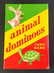 Vintage Whitman Animal Dominoes Card Game Sealed Box