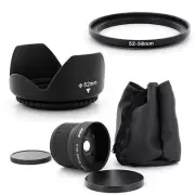 52mm Fish Eye 0.18x,Petal Lens Hood for Nikon D3100 D5100 D7000 with Nikkor50mm