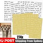 274 Stickers Spice Herb Storage Jar Labels Stickers Decals Pantry Label Stickers