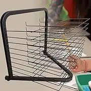 Art Drying Rack,Sturdy Paint Drying Rack,Wall A3 Art Storage Rack,10 Shelves, Ideal for Classroom, Art Studio and Home Use, 18.9 X 14.6 X 16.5 Inches