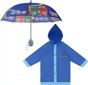 [Hasbro] Kids Umbrella and Slicker, Toddler Boy Rain Wear Set