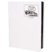 Monster 9 Pocket Trading Card Binder - Matte White Album, Anti-Theft And TCG W