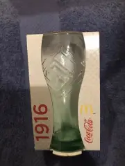 McDonalds Coca Cola Coke Glass 2015 100 Years of Coke Bottle 1916 in Box