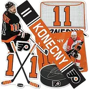 Desert Cactus Philadelphia Flyers Sticker Team NHL National Hockey League Player Vinyl Decal Laptop Water Bottle Car Scrapbook (Type P2 - Travis Konecny)
