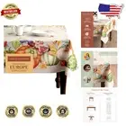 Stylish Rectangular Dining Tablecloth 60x90” - Machine Washable Cotton, Lumina