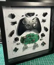 Xbox One Controller Teardown in shadow box Wall Art