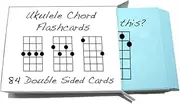 Ukulele Chord Symbol Flashcards 84 Cards! (For Soprano Concert & Tenor Uke)