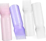 LIFKOME 4Pcs Hair Dye Applicator Bottles with Root Comb Graduated Scale for Accurate Measurement for Hair Coloring and Care at Home Salon Use