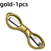 Simple Portable Folding Scissors Solid Color Glasses Shape Paper Cutters Student