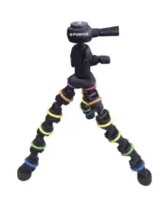 Polaroid Tripod Camera Snap Wrap Flexi Color W/ 360° Rotating Ball Head Flexible