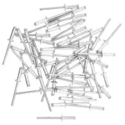 50 Pack of 1/4 Inch Pop Rivets for PA DJ Rack Road Case Construction and Repair