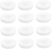 12 Pcs Sink Cover Plastic Shower Cover Bathtub Stopper Plug Bathtub Drain Stopper Rubber Plug for Tub Shower Drain Plug Silicone Strainer Kitchen Accessory Toiletries White Flat