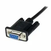 StarTech 2m Black DB9 RS232 Serial Modem Cable F/M - SCNM9FM2MBK