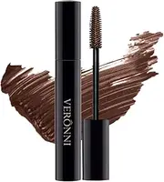 4D Silk Fiber Lash Mascara, Volume and Length, No Clumping, Waterproof & Smudge-Proof Voluminizing Long-Lasting Eye Makeup, Brown 0.24 Fl Oz
