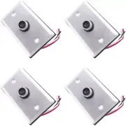 4x Photocell Thermal Type Light Sensors w/Wall Plate Dusk to Dawn Wire-in Switch