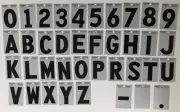 Hillman 3 Inch reflective UPPERCASE letter, 6pks