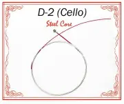 Paititi String Steel Core Beginner Level D String 1/2 Size Cello High Quality