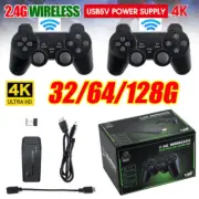 Wireless Retro Game Console Plug Play Video Game Stick 10000+ Games 4K HDMI FZ