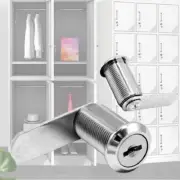 Metal Alloy Cylinder Cam Lock for Glass Doors and Lockers with 2 Keys