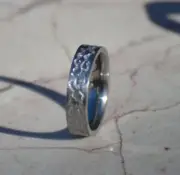 Titanium Wedding Bands Pipe Cut Custom Design Mens / Ladies Sizes 4-17 1/4 Sizes