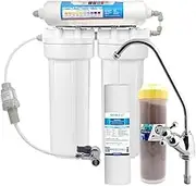 3 Stage Under sink water filter Sediment+Resin with Alkaline (Faucet Kit D)