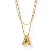 Statement Letter Necklace Stack
