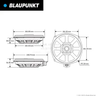 音仕達汽車音響 BLAUPUNKT 藍點 BM 1200 WSN 8吋專用重低音喇叭 寶馬專用 BMW車款 低音喇叭