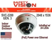 Commercial Vandal Resistant Exterior Interior DOME Security Camera Metal Housing