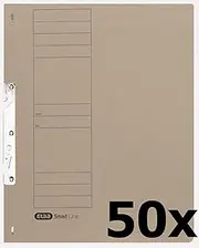 Elba 50 x A4 Hook Folders with Full Front Cover Grey