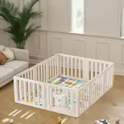 Bopeep Kids Playpen Baby Safety Gate With Lock Toddler Play Game Toy 10 Panel