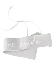 The Bride Silver Hens Night Party Sash