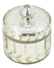 A&B Home 5in Vine Glass Jar with Handled Lid NoSize NoColor