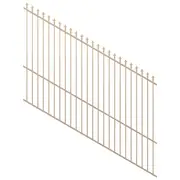 ProtectorAl 1201-2400W x 1800H Primrose Spear Top Pool Fence Panel Raked 16-30º