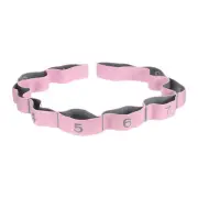49.2 Inch 1 Pcs Exercise Bands Yoga Stretching Strap Latin Elastic Light Pink