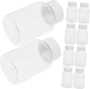 DECOMELODY 100ml Water Bottle Set Leakproof Empty Travel Bottles for Capsule Refillable Medicine Bottles